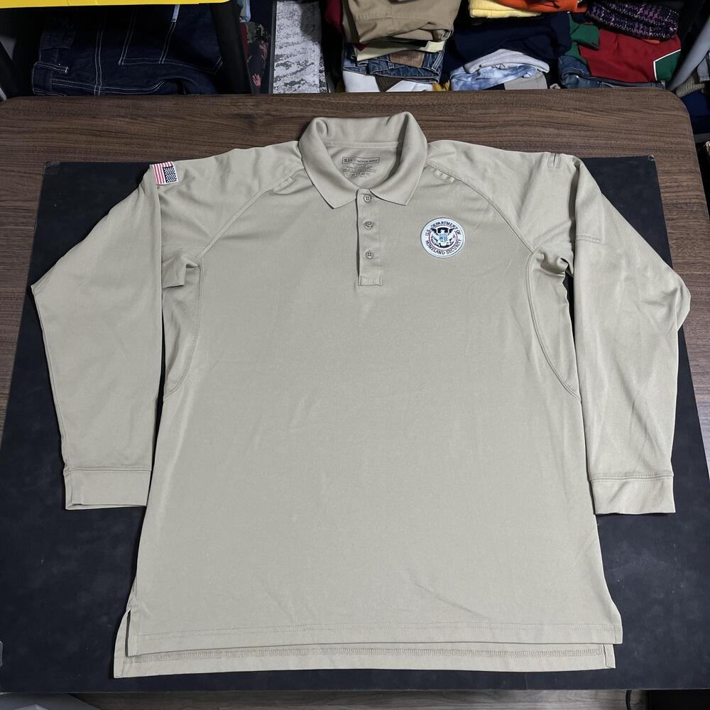 5.11 Tactical Polo Shirt Mens XLT USMC Homeland Pentagon skunk works military